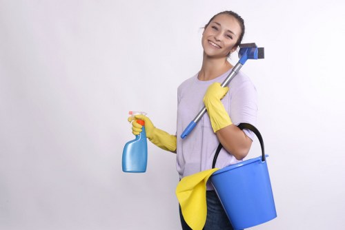 Wet floor warning and safe carpet cleaning work area