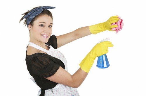 Local exterior cleaning work on brick and render surfaces in W3